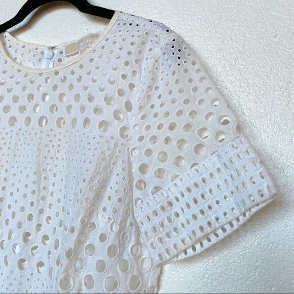 MICHAEL Michael Kors Cotton Eyelet Top Size Small - Picture 3 of 12